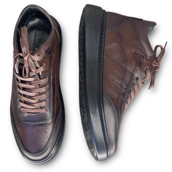 Bottine Marron en cuir véritable - Élégance