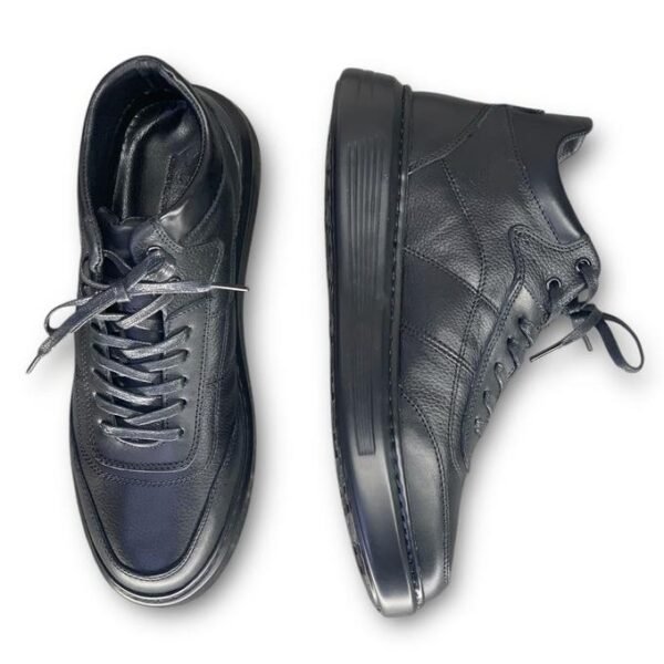 Bottine Noir en cuir véritable - Élégance